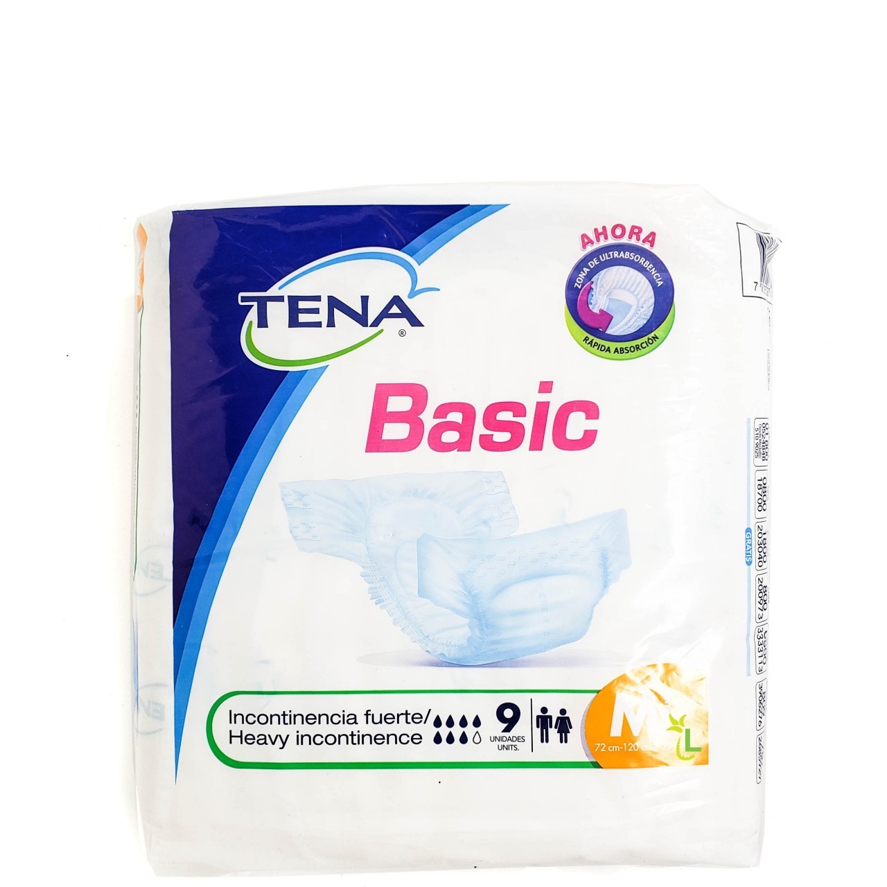 TENA ADULT BASIC MED 9s