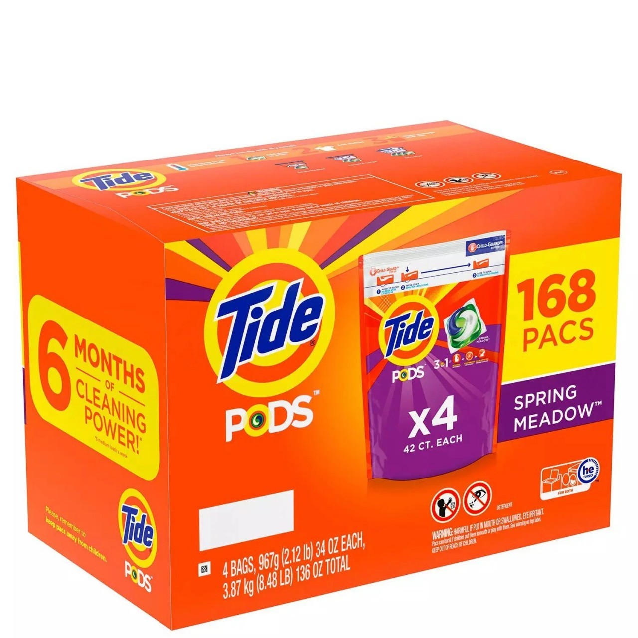 TIDE PODS SPRING MEADOWS 136oz