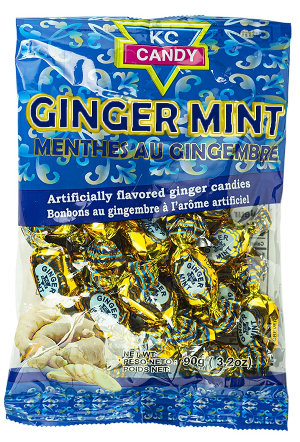 KC CANDY GINGER-MINT 100G
