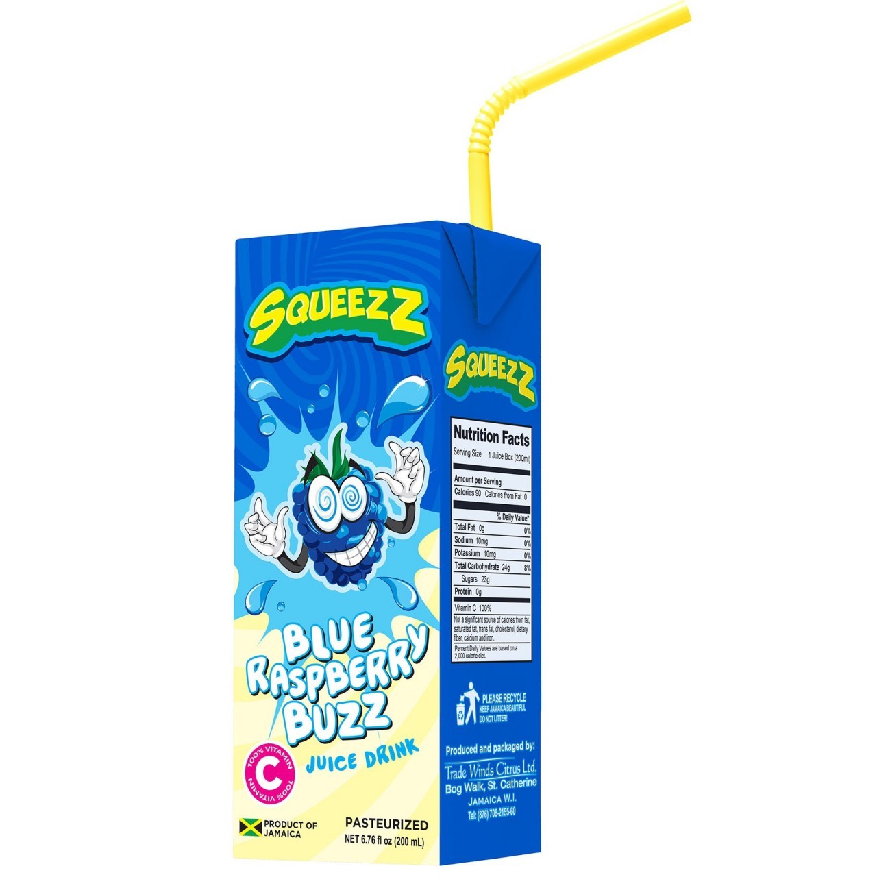 SQUEEZZ BLUE RASPBERRY BUZZ 200ml