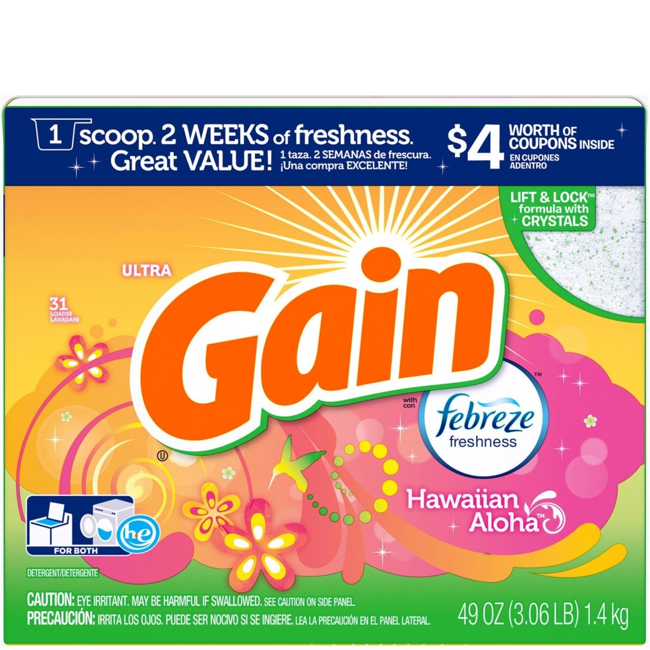 GAIN POWDER ULTRA HAW ALOHA FEBREZE 49oz