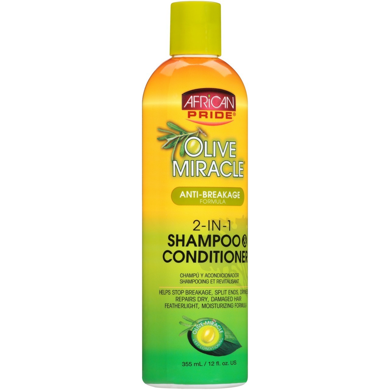 AFRICAN PRIDE OLIVE 2IN1 SHAMPOO 12oz