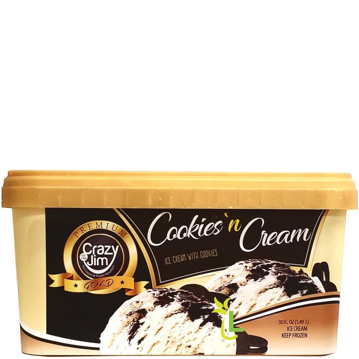 CRAZY JIM COOKIES & CREAM 1.49L