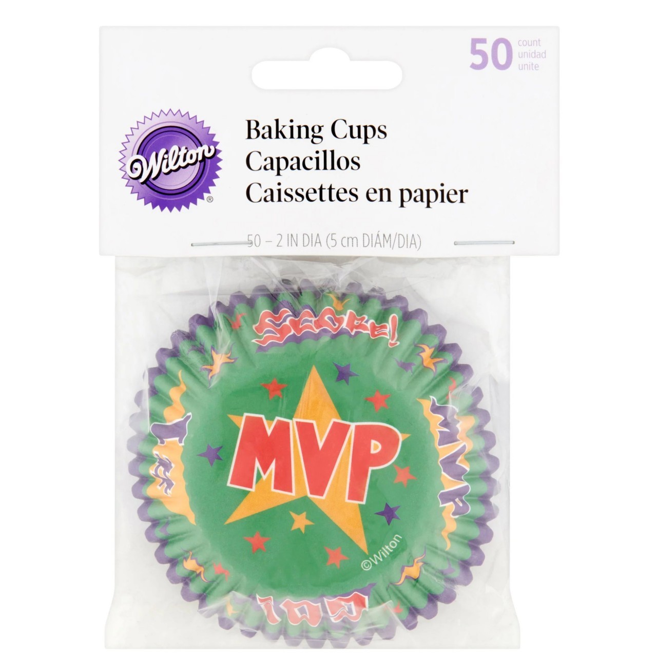 WILTON BAKING CUPS MVP 50x2in
