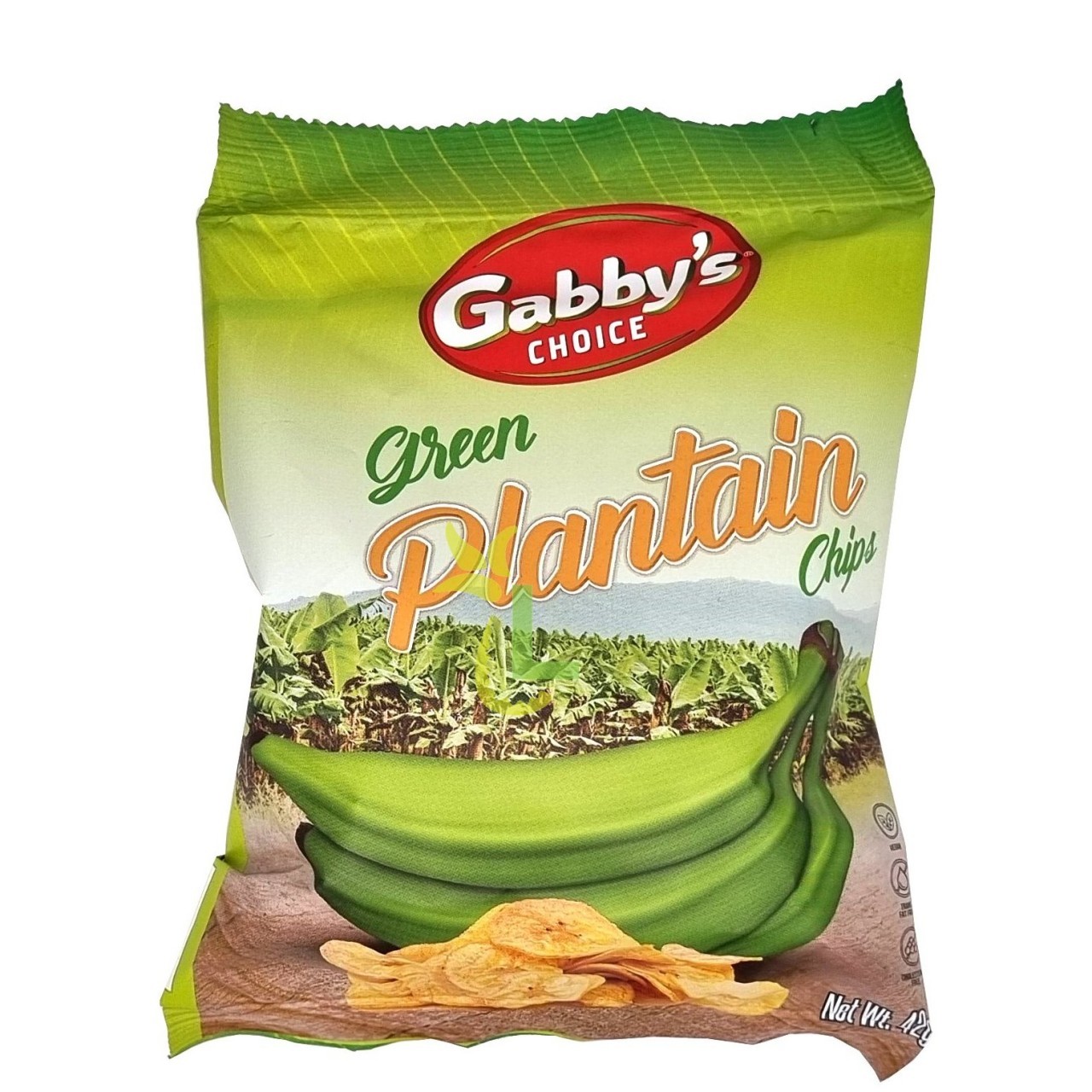 GABBYS PLANTAIN CHIPS GREEN 42g