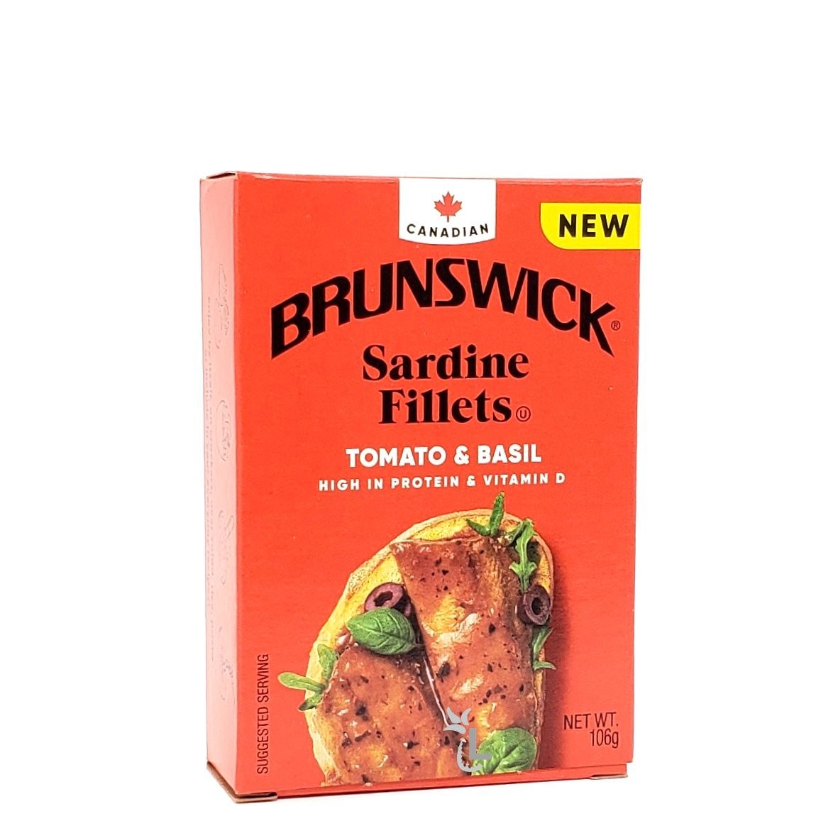 BRUNSWICK SARDINE FILLET TOM BASIL 106g