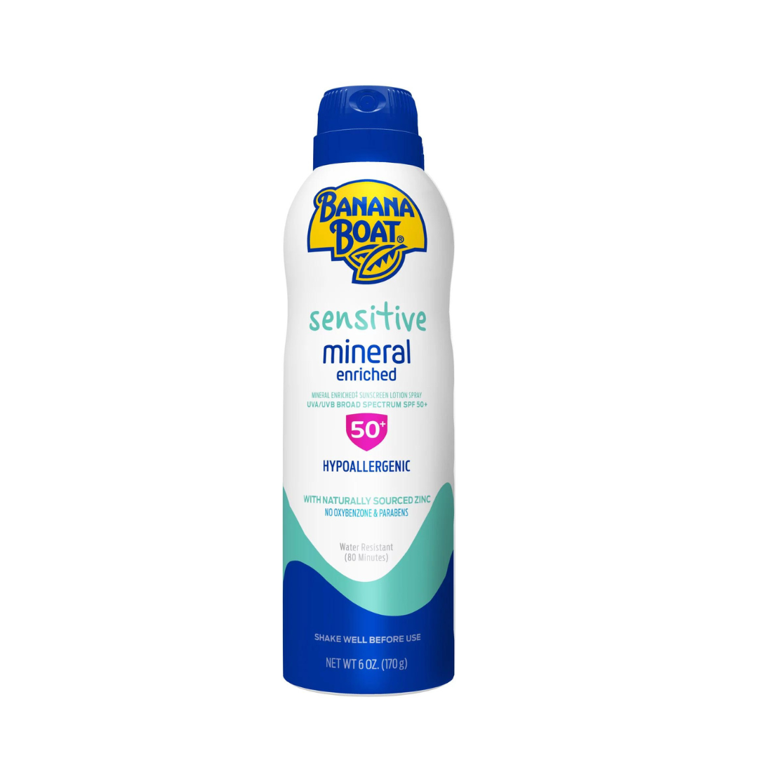 Banana Boat Sensitive Mineral Spray (SPF50) 6OZ