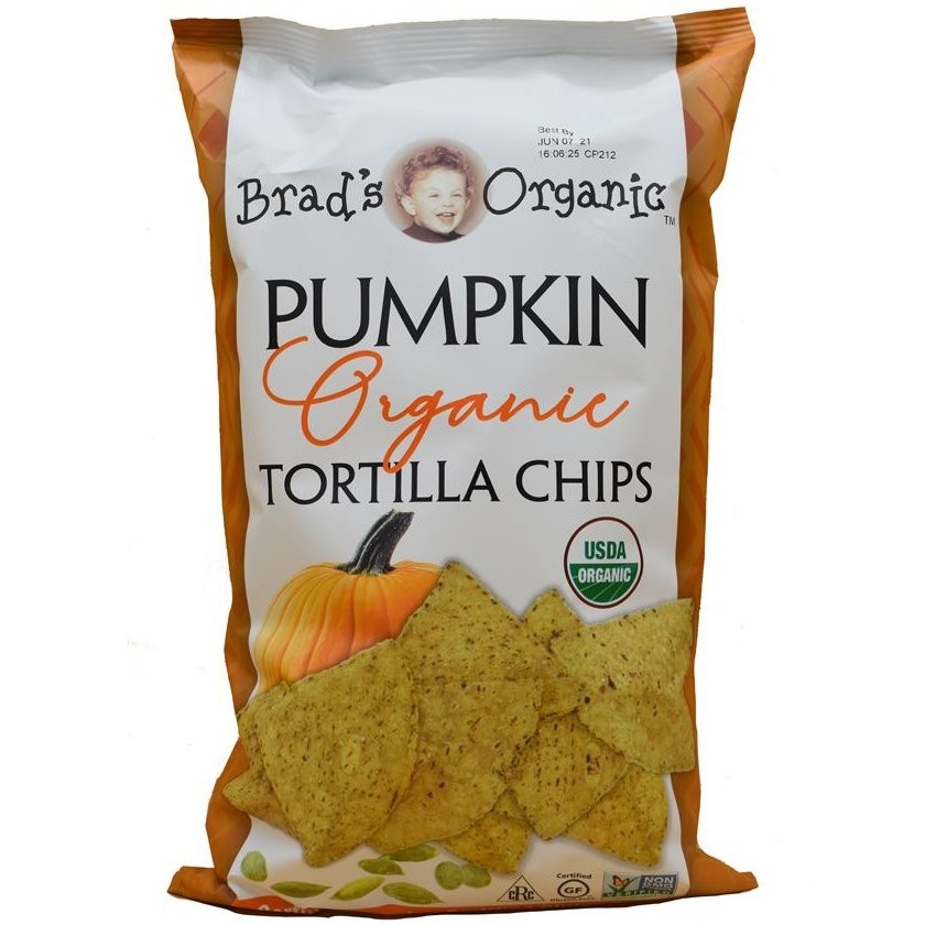 BRADS TORTILLA CHIPS PUMPKIN 8oz