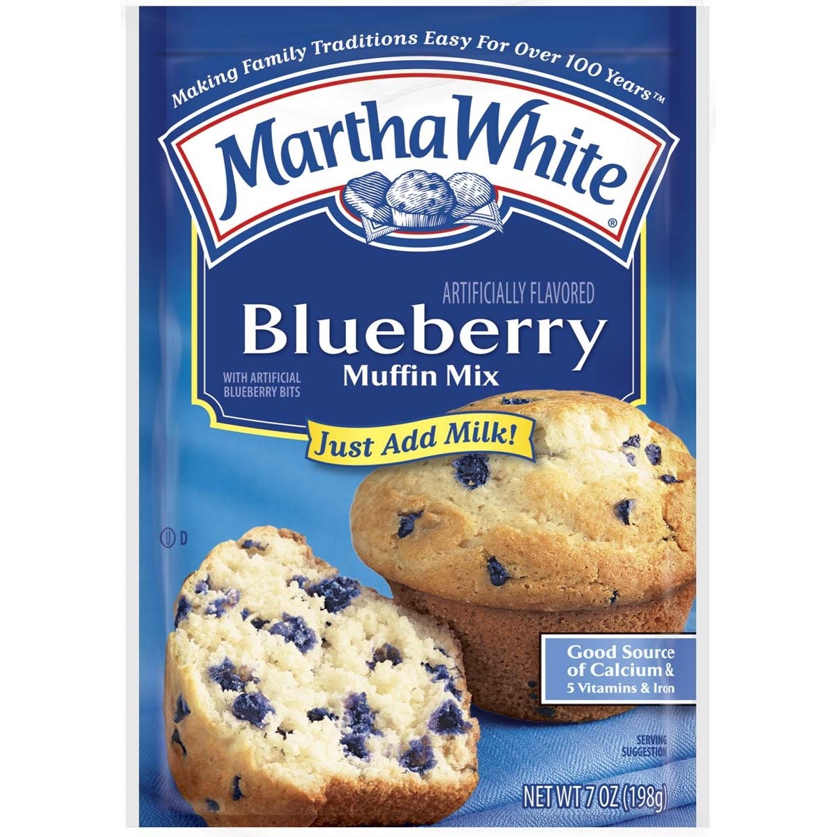 MARTHA WHITE MUFFIN MIX BLUEBERRY 7oz