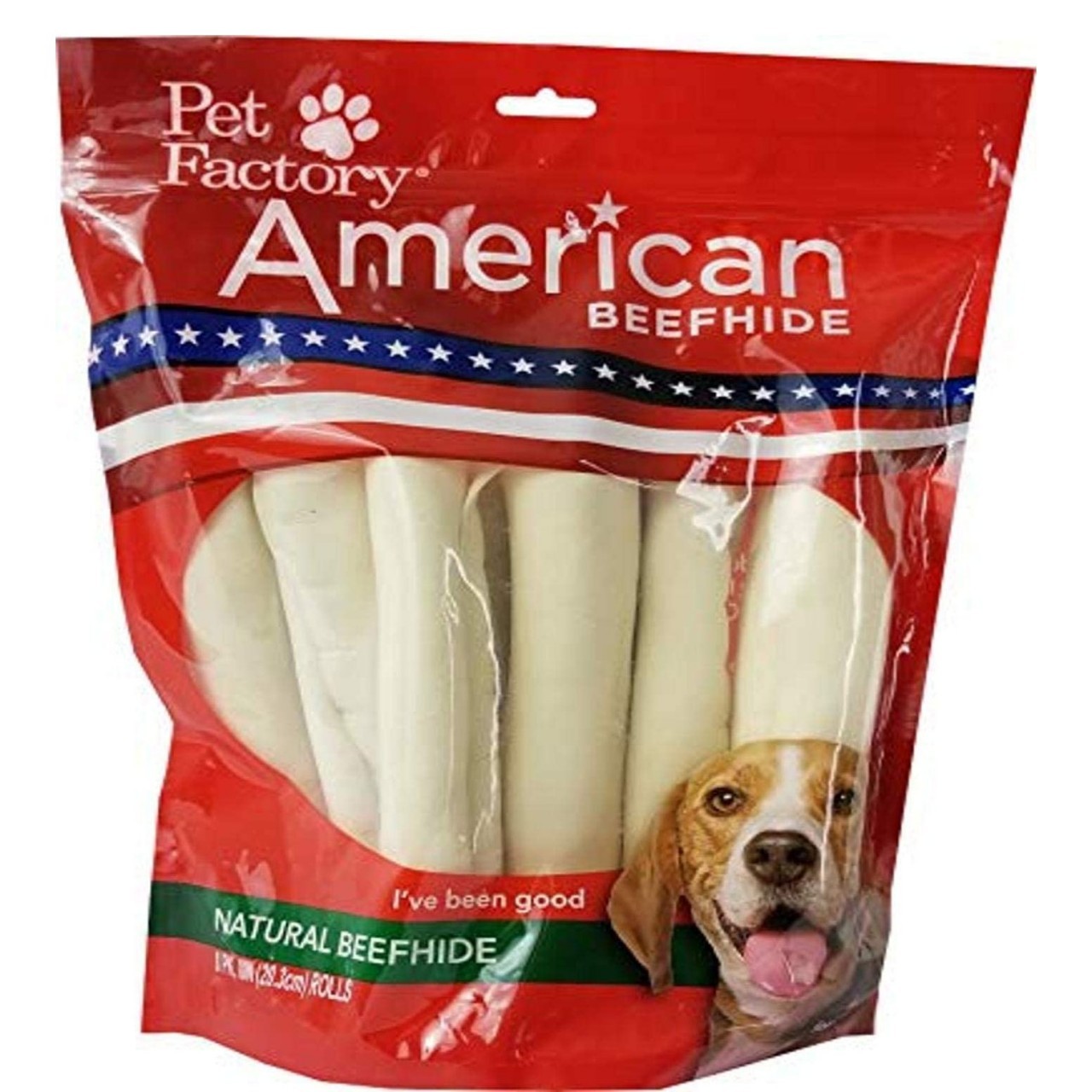PET FACTORY AMERICAN BEEF HIDE 8x5in