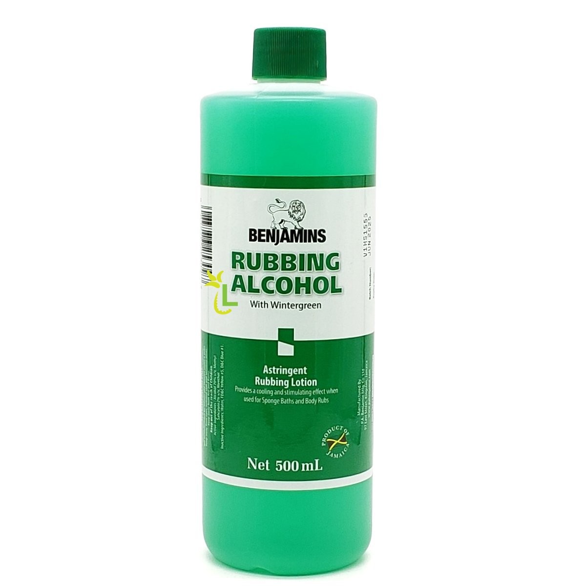 BENJAMINS RUBBING ALCOHOL WG 500ml