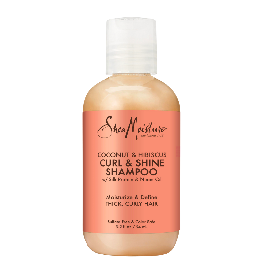 Shea Moisture Coconut & Hibiscus Curl & Shine Shampoo - Trial & Travel Size