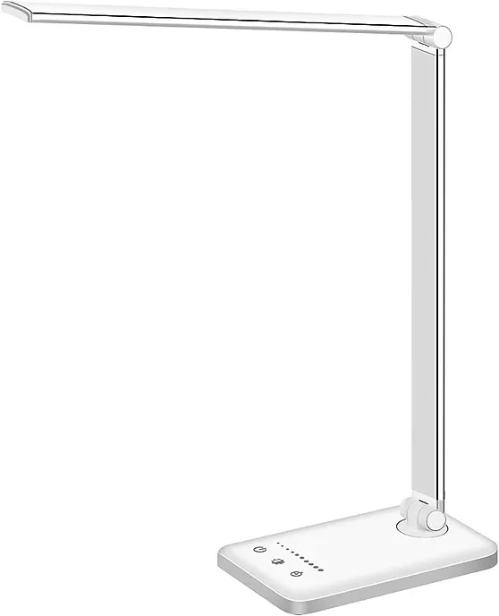 White crown LED Desk Lamp Dimmable Table Lamp Reading Lamp