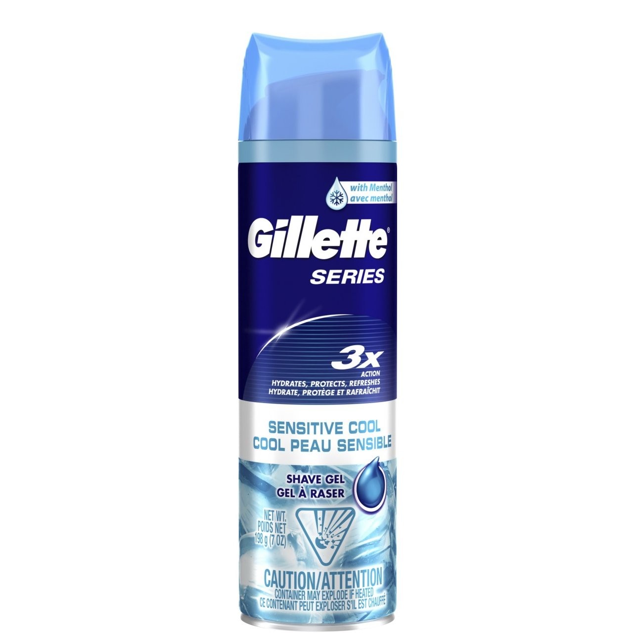 GILLETTE SHAVE GEL SENSITIVE 7oz