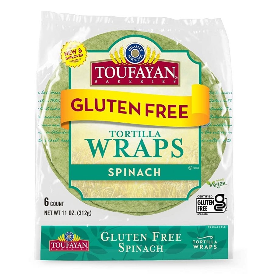 TOUFAYAN WRAPS SPINACH GF 11oz