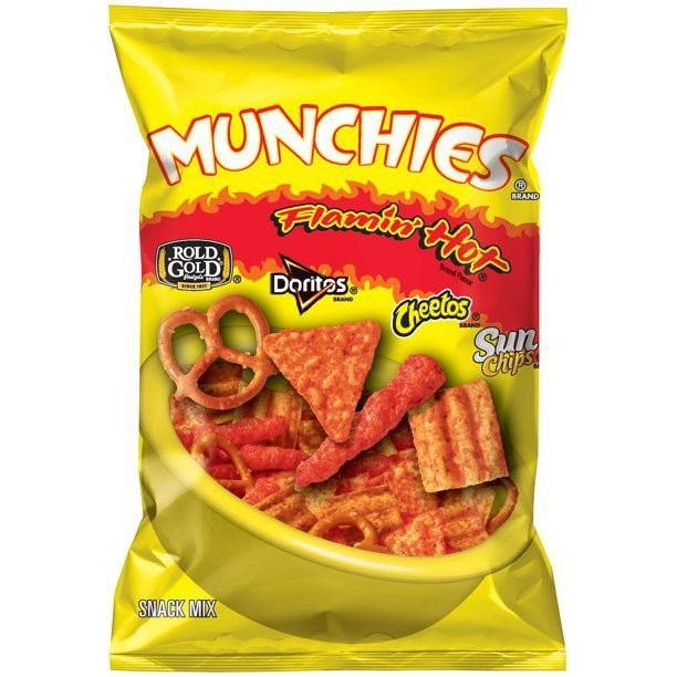 MUNCHIES SNACK MIX FLAMIN HOT 9.25oz