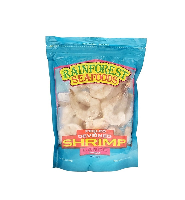 RAINFOREST SHRIMP PEEL & DEVEINED LGE 31-40 397G