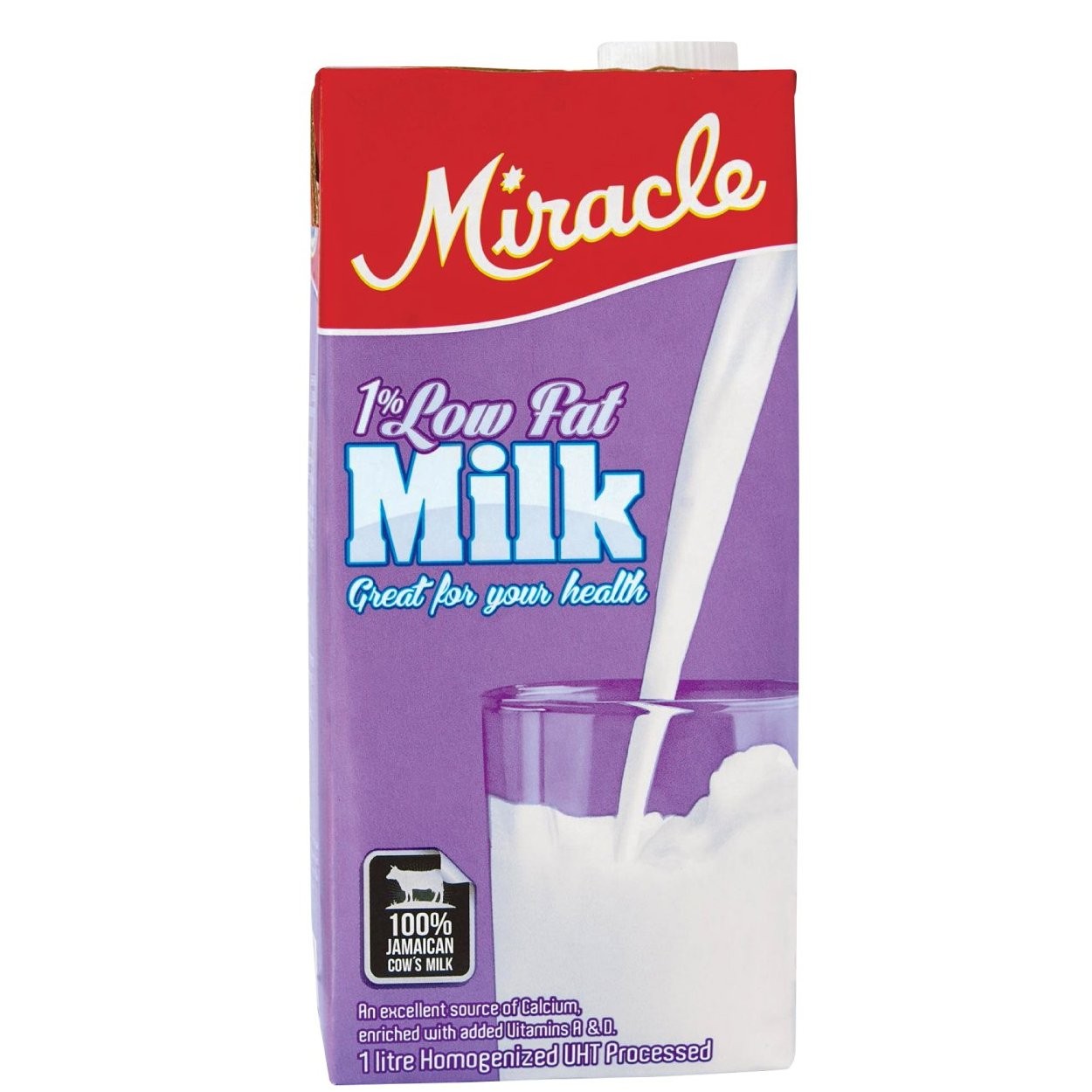 MIRACLE COWS MILK 1% LF 1L