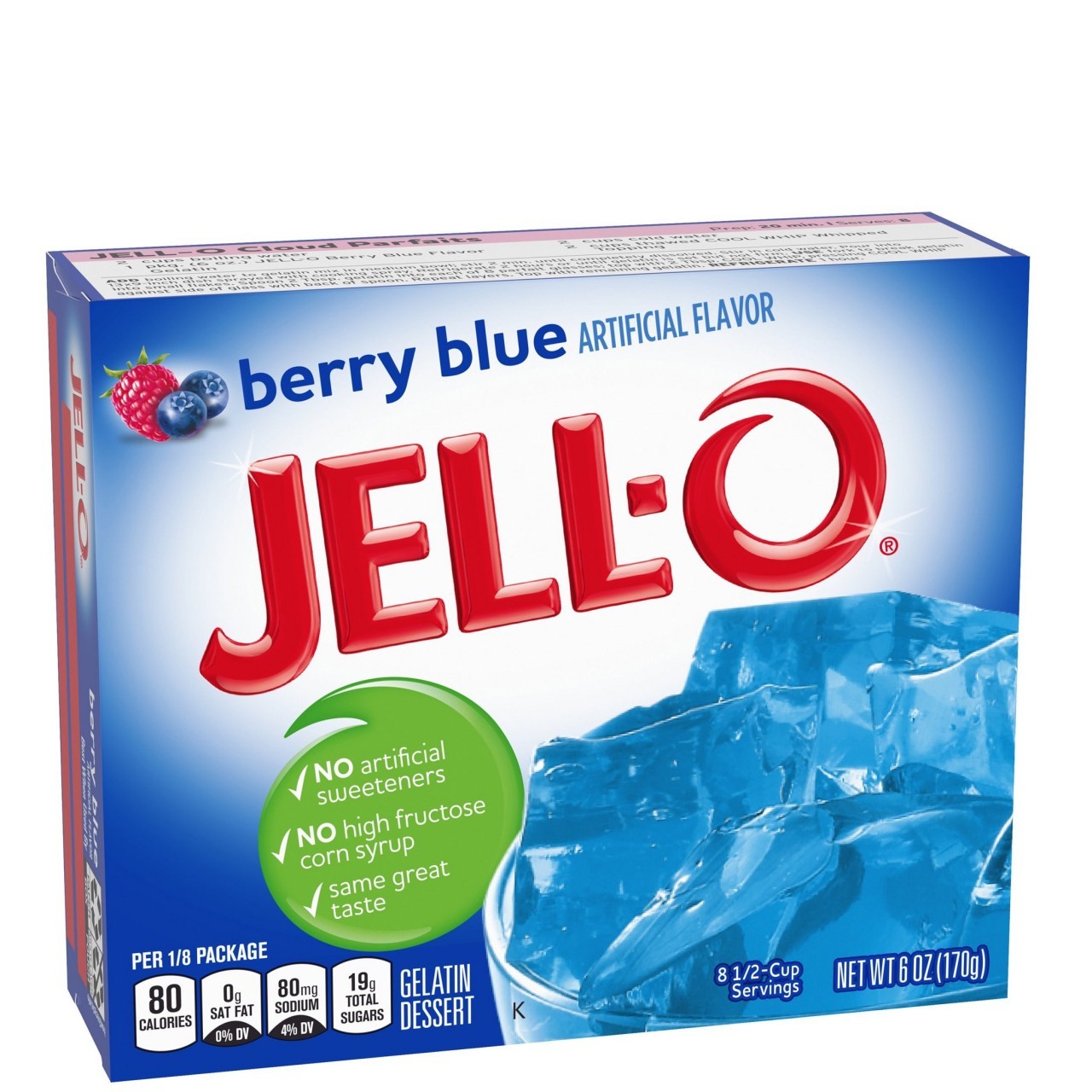 JELLO GEL BERRY BLUE 6oz