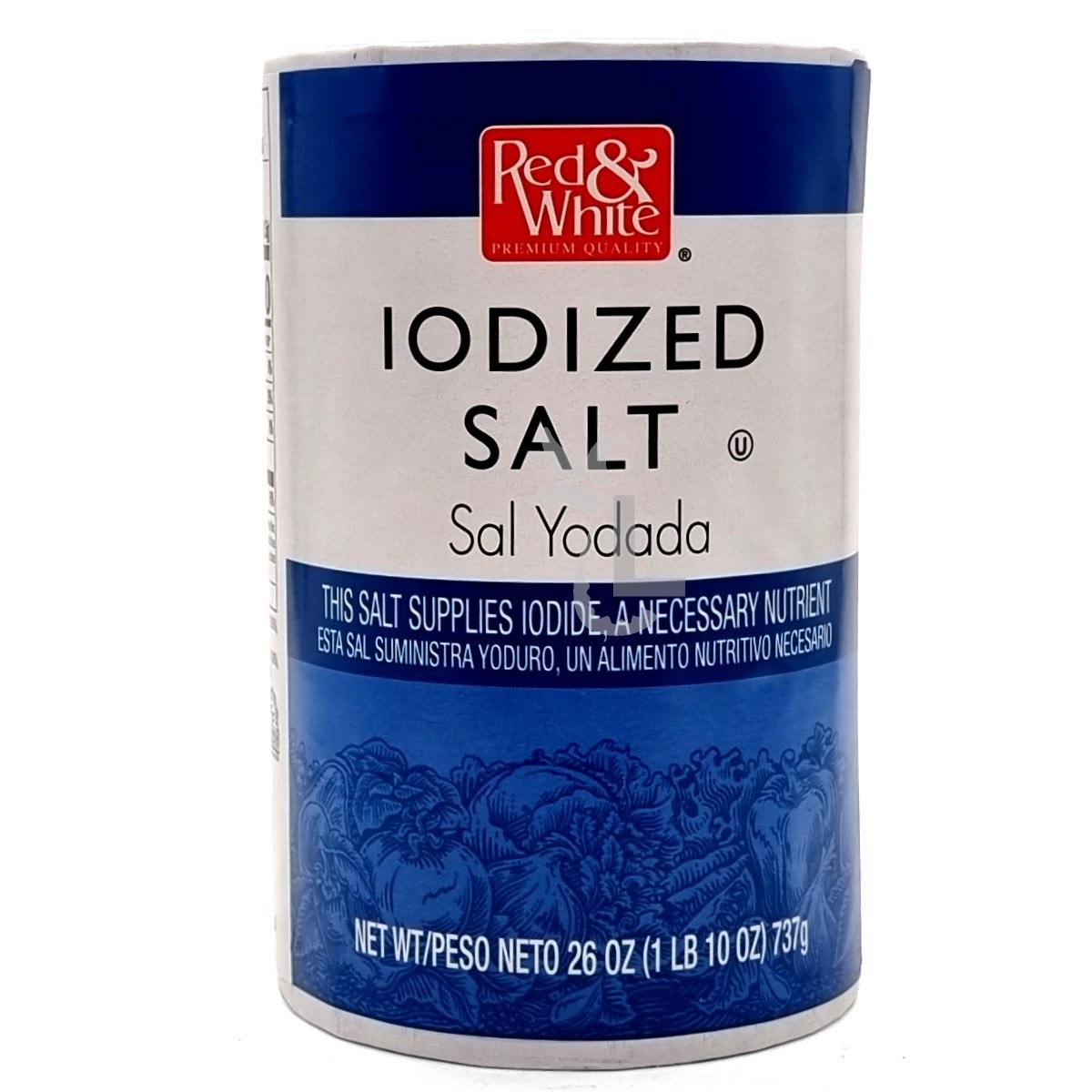 RED & WHITE SALT IODIZED 26oz