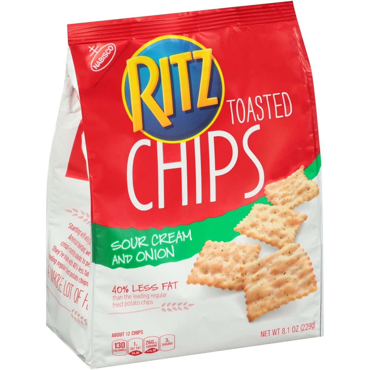 NABISCO RITZ CHIPS SOUR CRM ONION 8.1oz