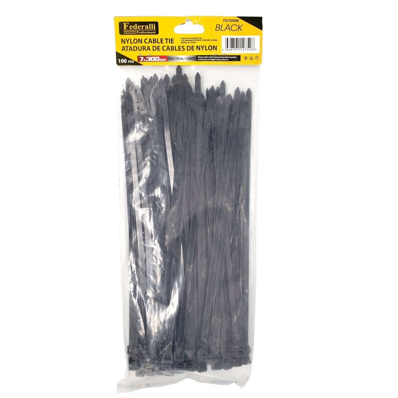FEDERALLI CABLE TIES 7x300mm 100pc