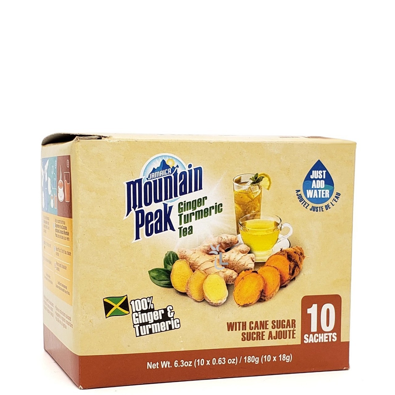 MT PEAK TEA GINGER TURMERIC WS 10x18g