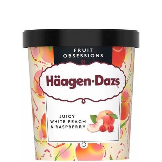 HAAGEN DAZS WHITE PEACH RASPBERRY 460ml
