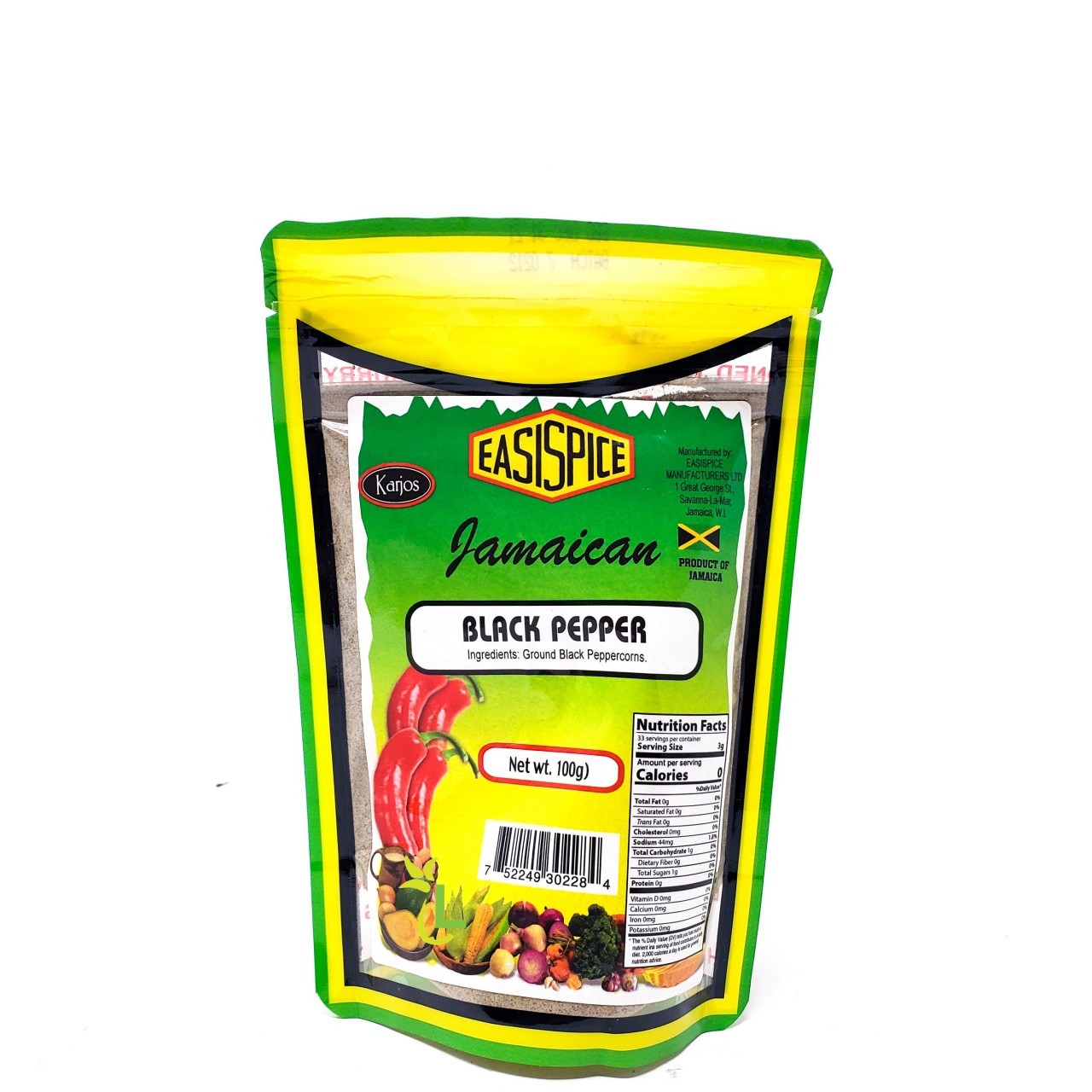 EASISPICE BLACK PEPPER 100g
