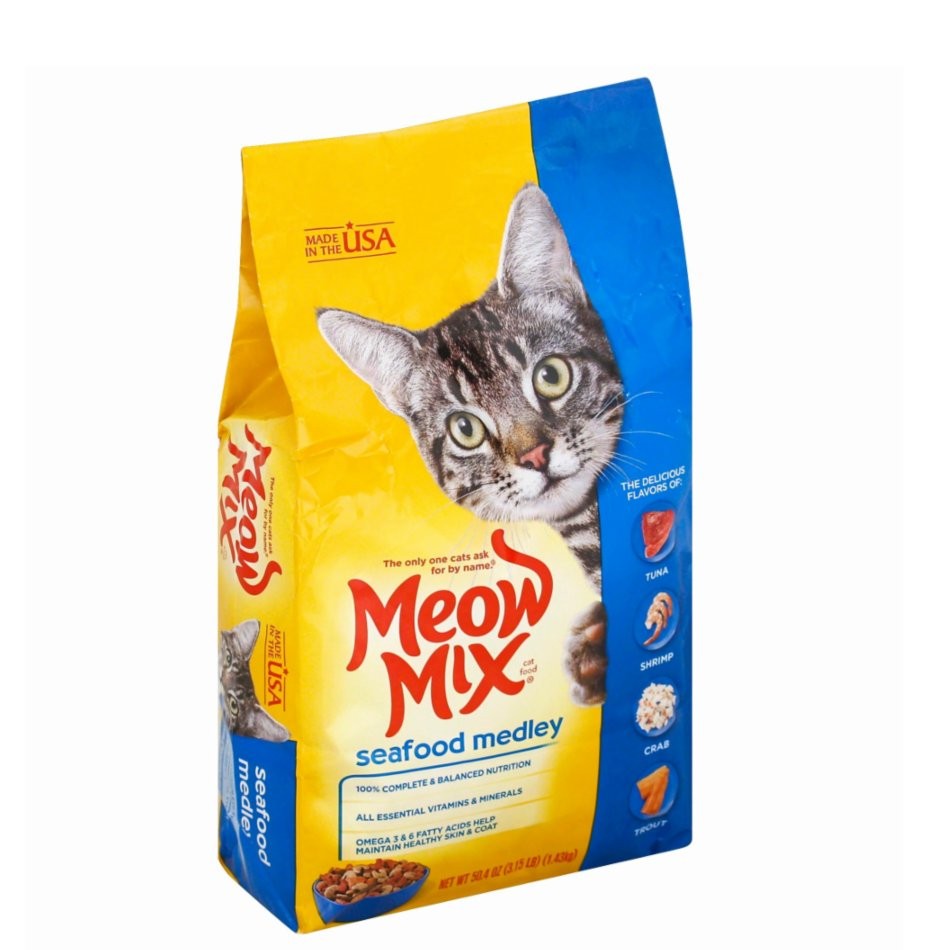 MEOW MIX SEAFOOD MEDLEY 3.15lb