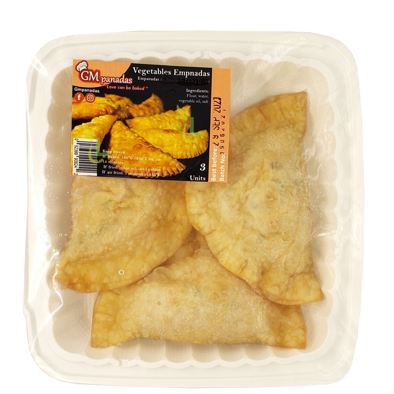 GMPANADAS EMPANADA VEGETABLE 3ct