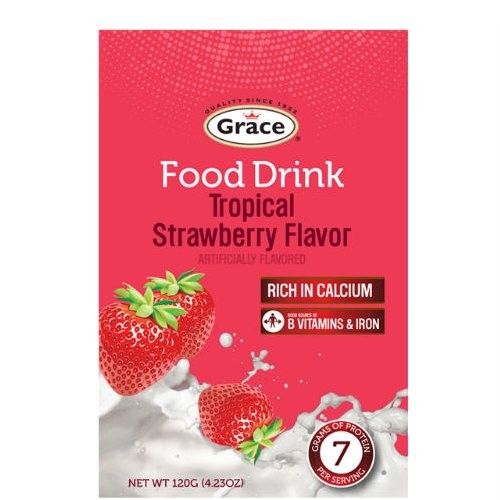 GRACE FOOD DRINK TROP S/BERRY 120g