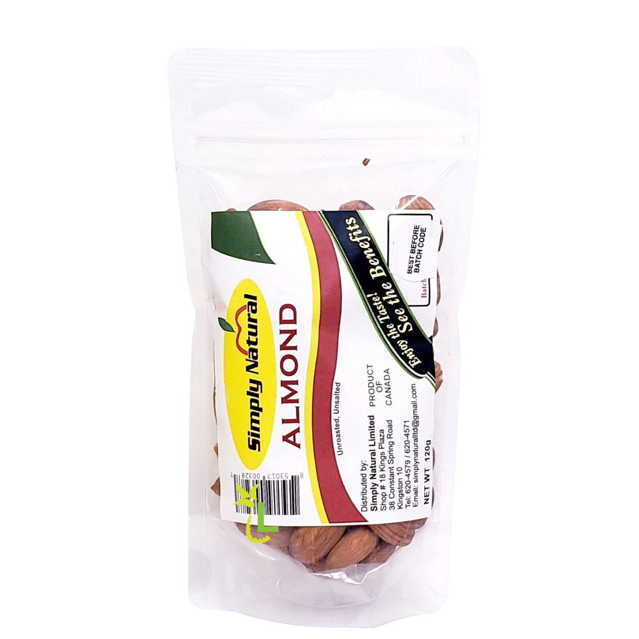 SIMPLY NATURAL ALMOND 120G