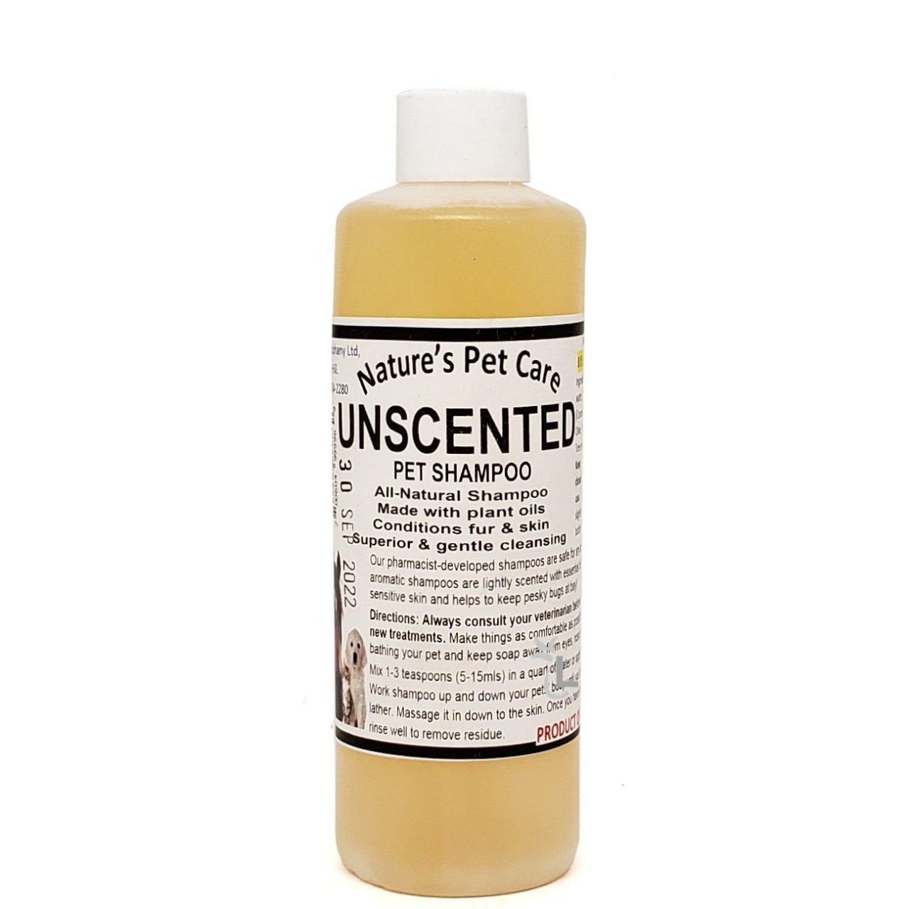 NAT PET CARE SHAMPOO UNSCENTED 8oz