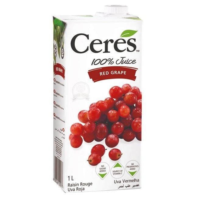 CERES RED GRAPE JUICE 1000ml