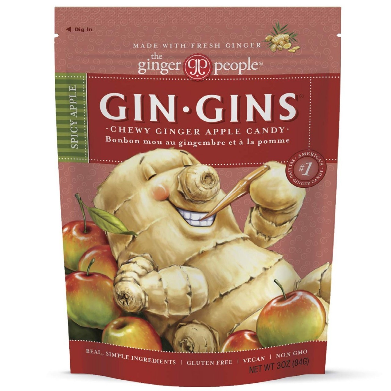 GINGER PEOPLE GINGINS SPICY APPLE 3oz $823.99 JMD