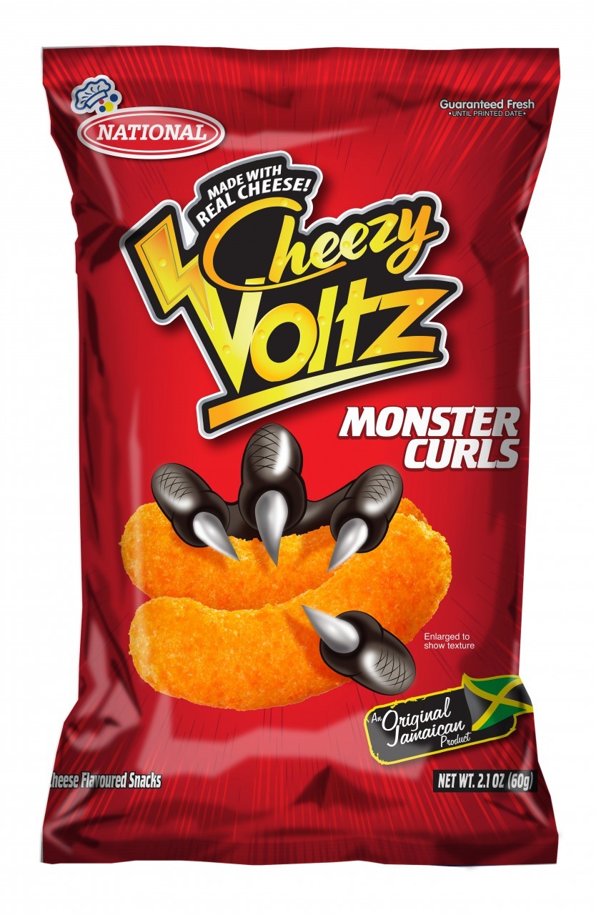 NATIONAL CHEEZY VOLTZ MONSTER CURLS 60g