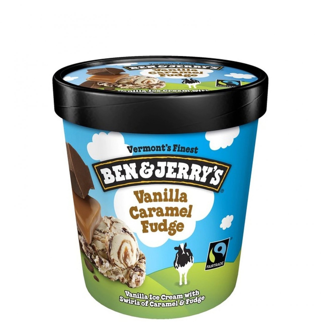 BEN & JERRY VAN CARAMEL FUDGE 473ml