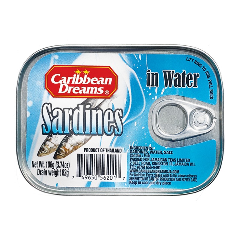 CARIB DREAMS SARDINES WATER 106g