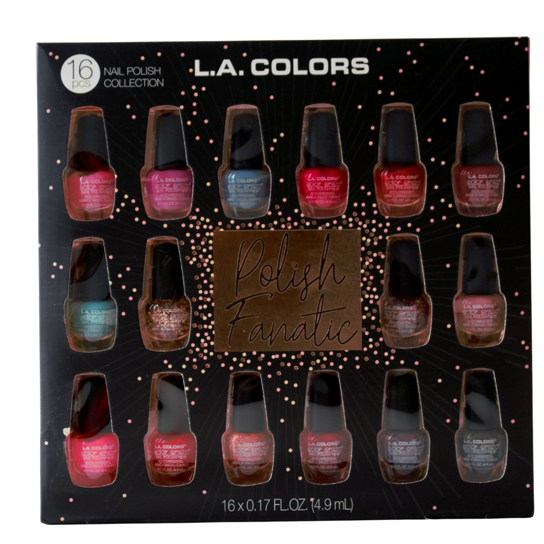 L.A. Colors Nail Polish Fanatic, 4.9 mL, 16 pcs