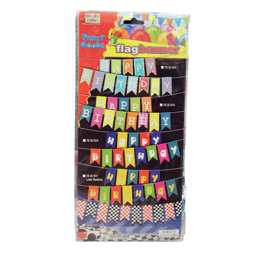 'Happy Birthday' Flag Banner
