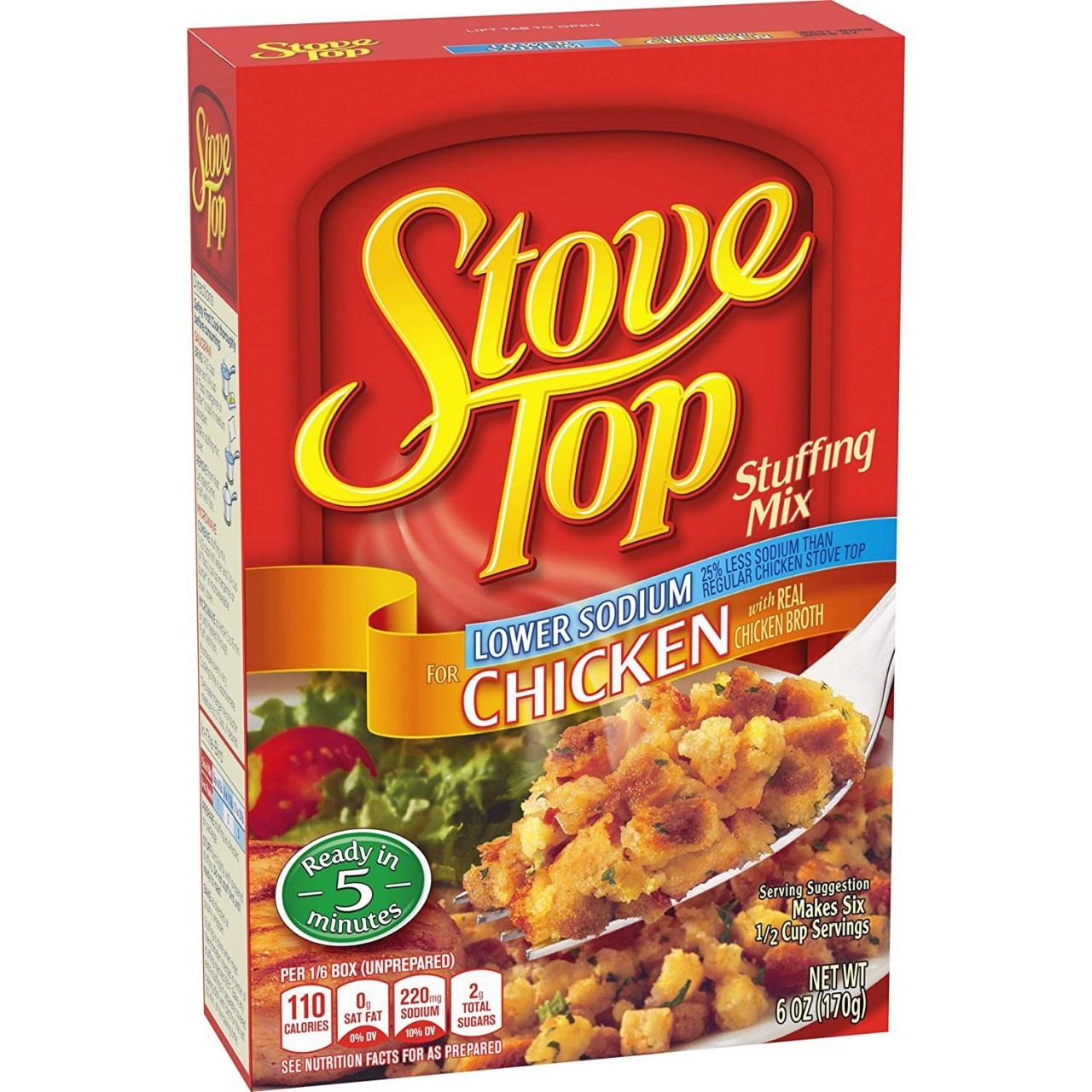 STOVE TOP STUFFING MIX CHICKEN LS 6oz