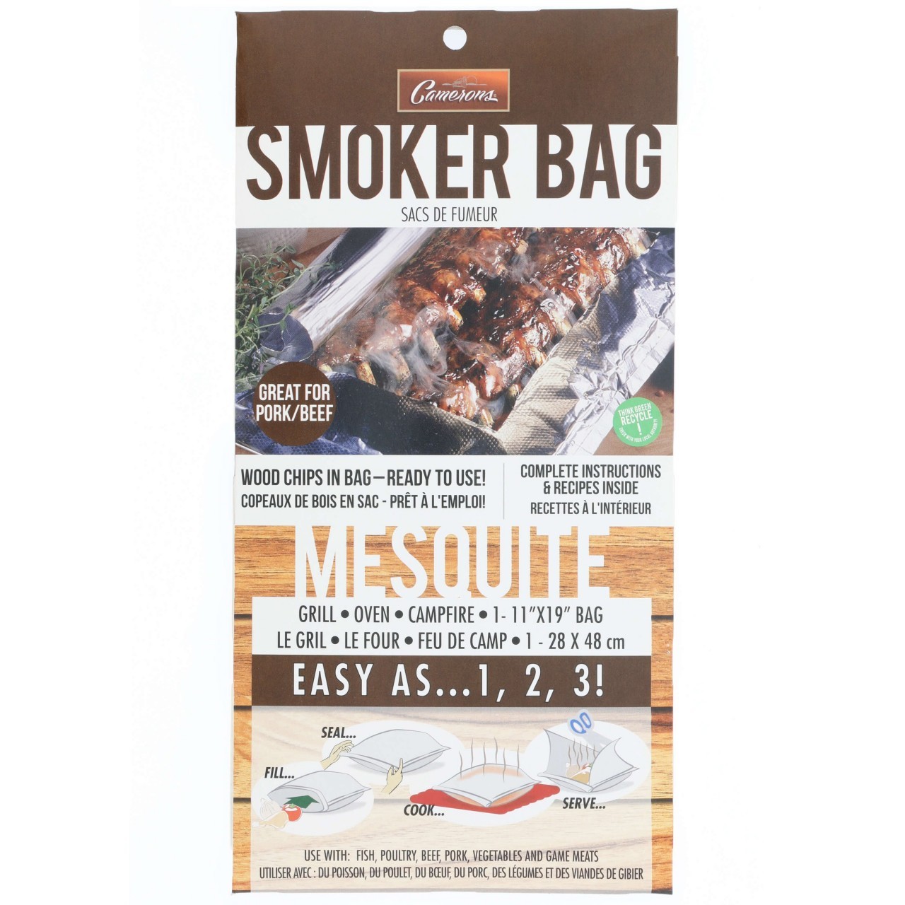 CAMERONS SMOKE BAG MESQUITE 1ct