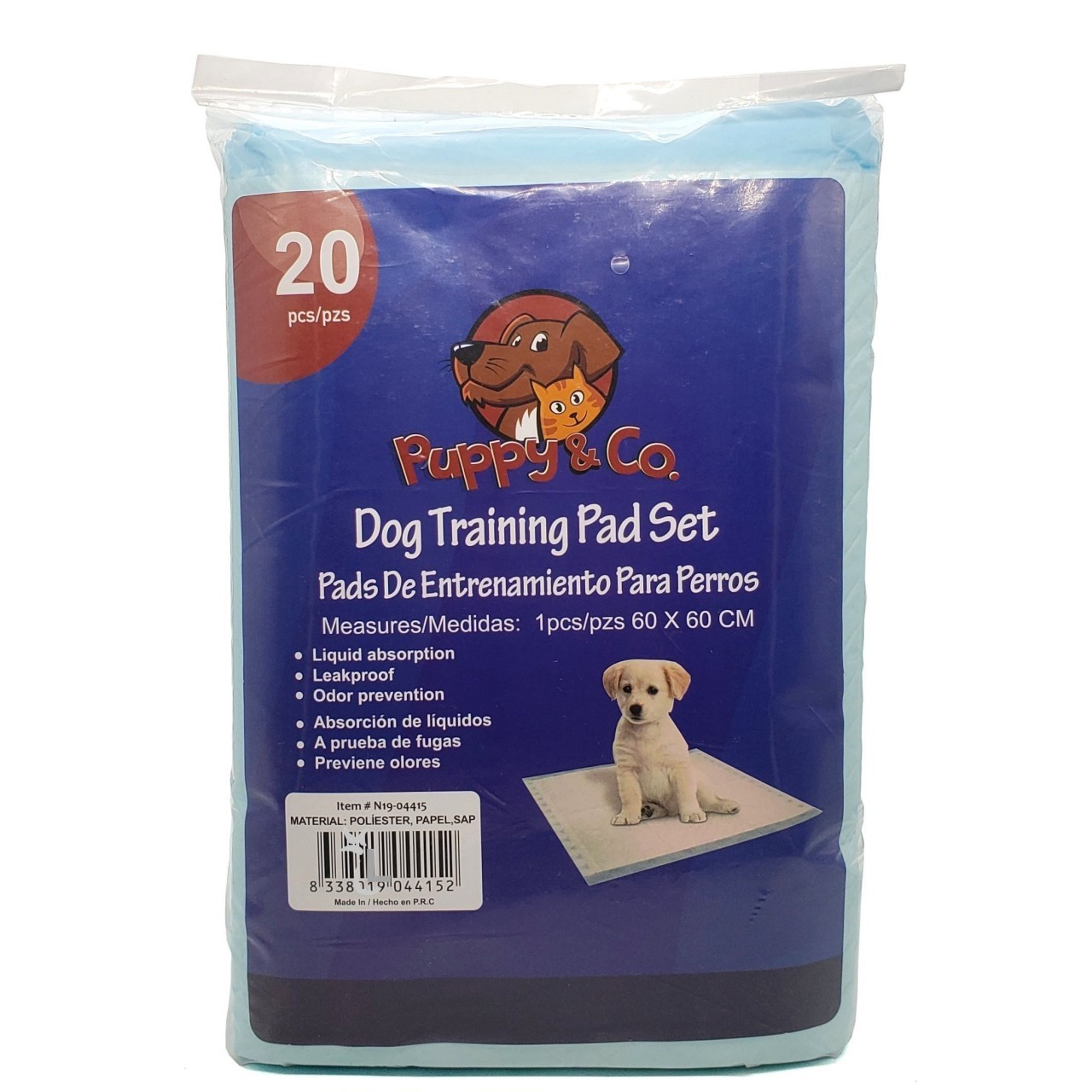 PUPPY & CO DOG TRAINING PADS 20pk
