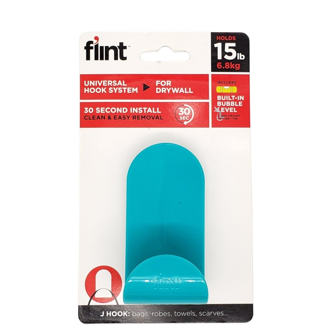 FLINT HOOK 'J' TURQUOISE pk