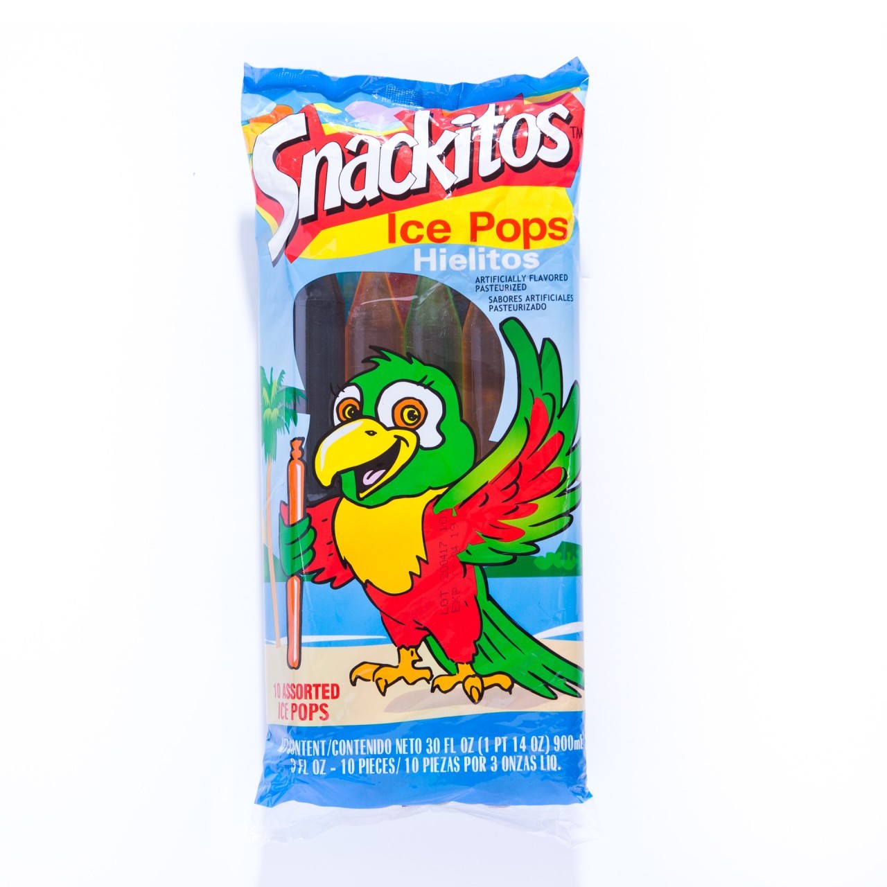 SNACKITOS TROPICAL PUNCH POPS 8s