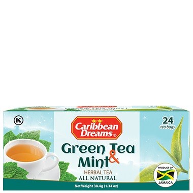 CARIB DREAMS TEA GREEN & MINT 24s