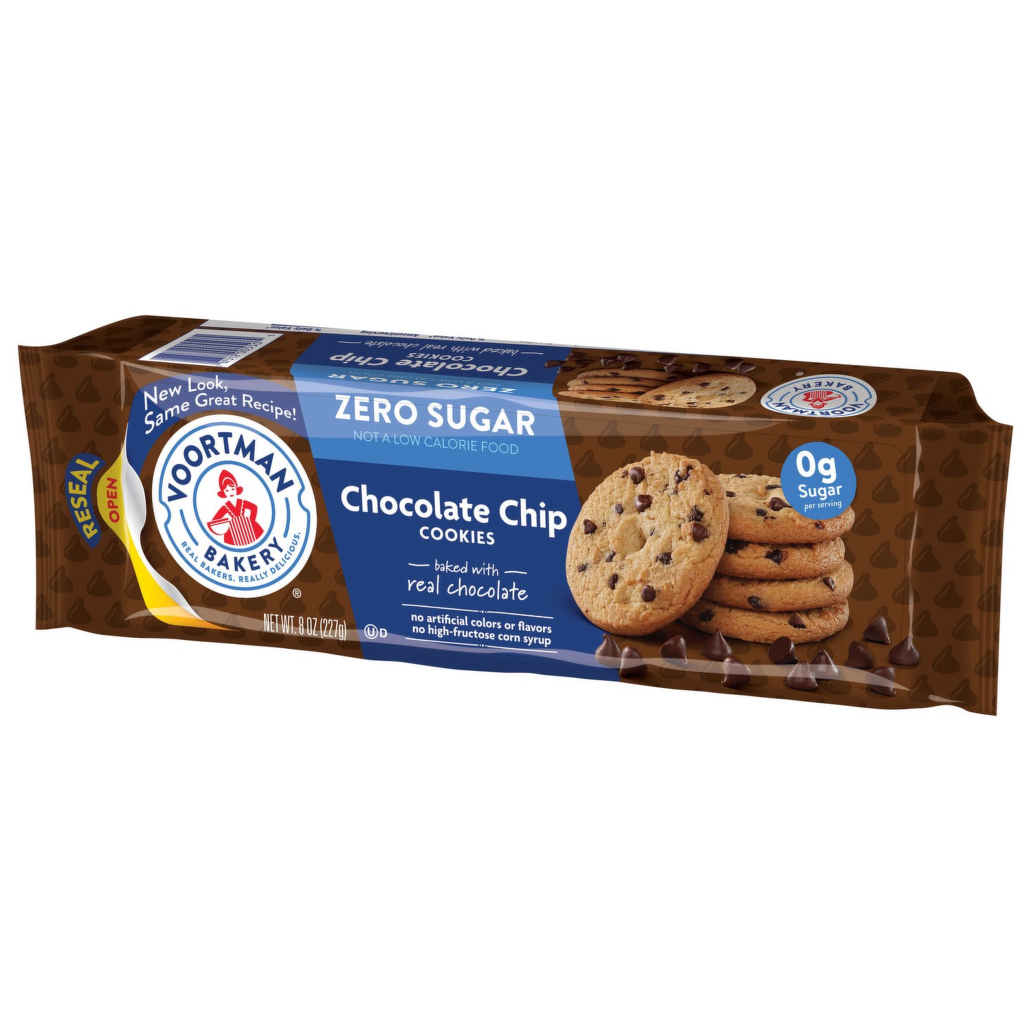 VOORTMAN ZERO SUGAR FUDGE BROWNIE CHOCOLATE CHIP 277G