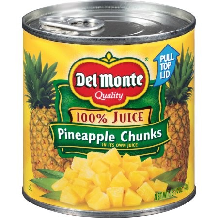 DEL MONTE PINEAPPLE CHUNK JUICE 15.2oz