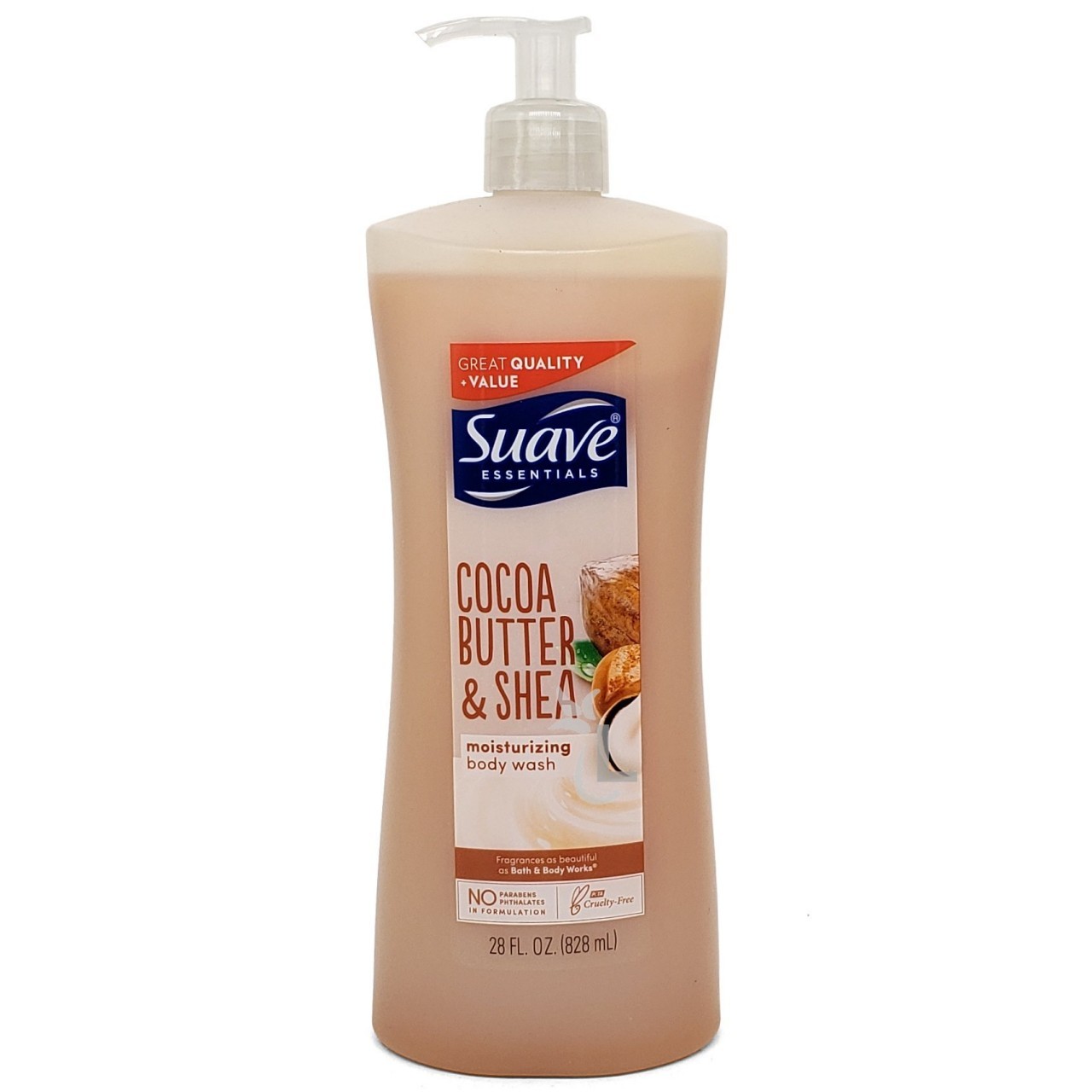 SUAVE BODY WASH COCOA BUTTER SHEA 28oz